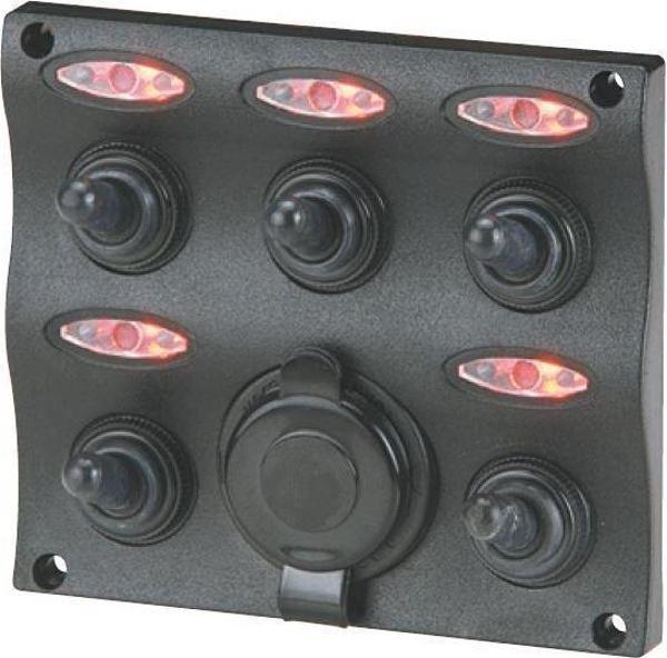 Bfy Switch Panel Çakmak Soketli Ledli  5'li - Image 1