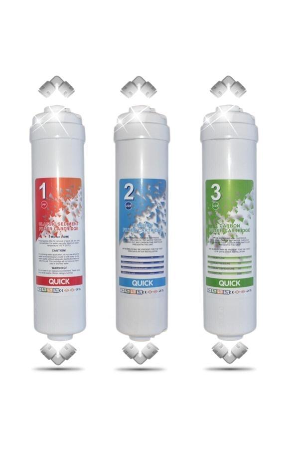Aqua Kapalı Kasa 12 Inç Su Arıtma Cihazı Filtresi Inline 6 Aylık Yeni Sistem Filtre Seti - Image 1