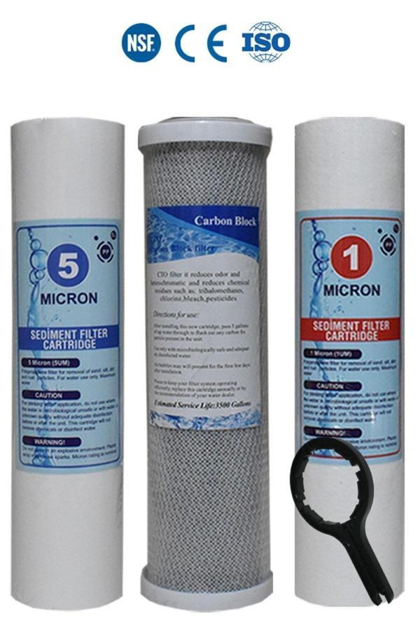 Filter Store Açık Kasa Su Arıtma Cihazı Filtre 3 Aşamalı Filtre Seti - Image 1