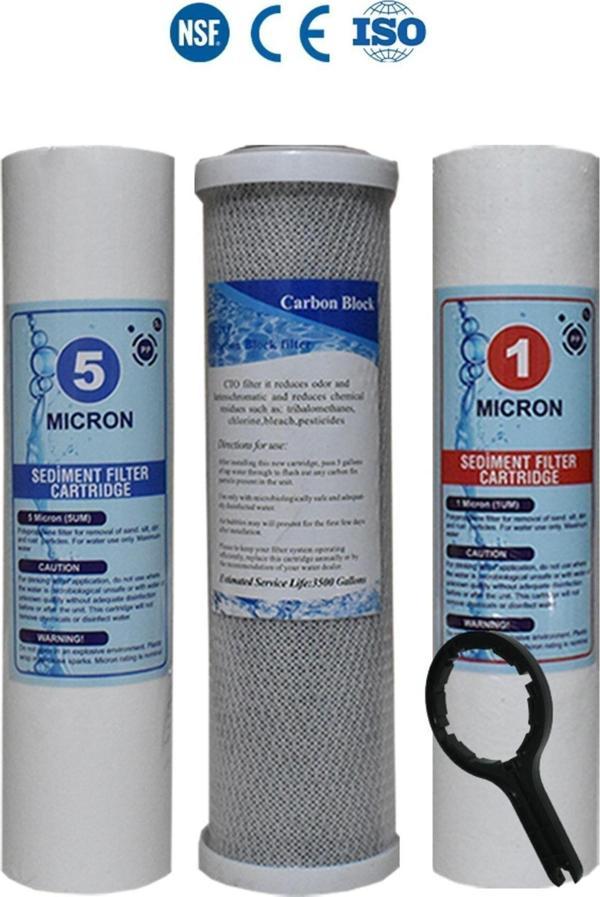Filter Store Açık Kasa Su Arıtma Cihazı Filtre 3 Aşamalı Filtre Seti - Image 1