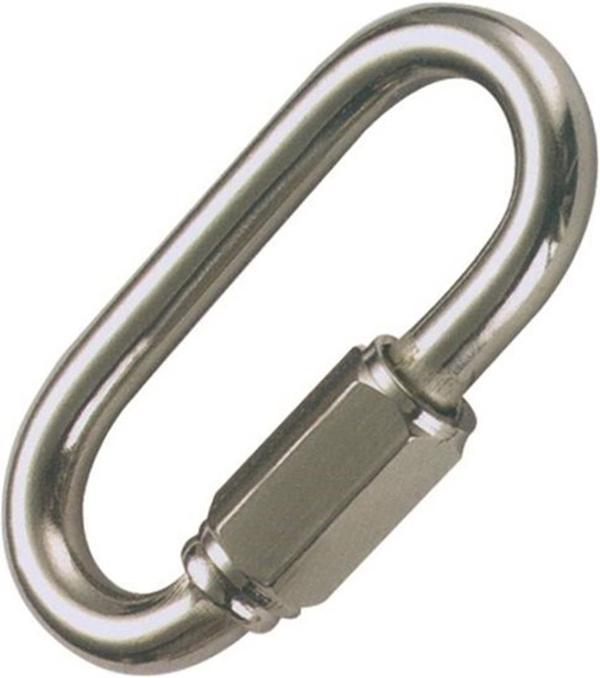 Krom Somunlu Oval Karabina  6mm - Image 1