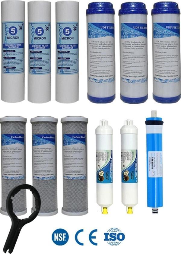 Filter Store Açık Kasa Su Arıtma Cihazı Uyumlu Çift Karbonlu 5 Aşama Vontron Membranlı Filtre Seti - Image 1