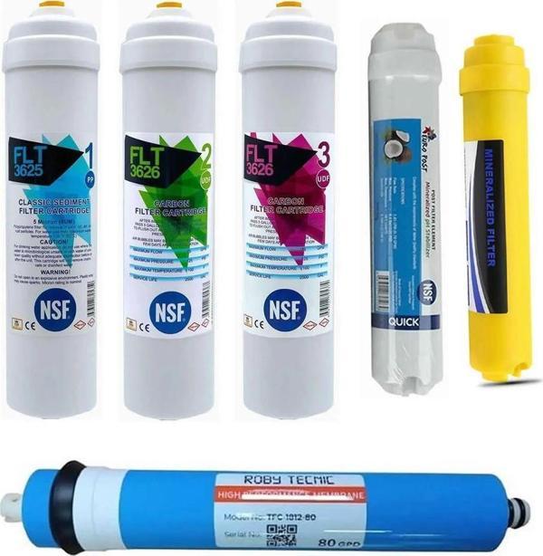 Filter Store Su Arıtma Cihazı Filtresi 6 Aşamalı Nsf Onaylı Mineral Filtreli - Image 1