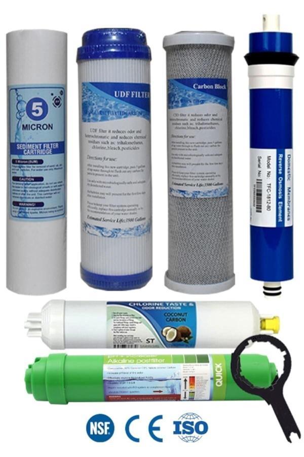 Filter Store Açık Kasa Su Arıtma Cihazı Uyumlu 80 Gpd Domestic Membranlı 6 Aşama Karbonlu Filtre Seti - Image 1