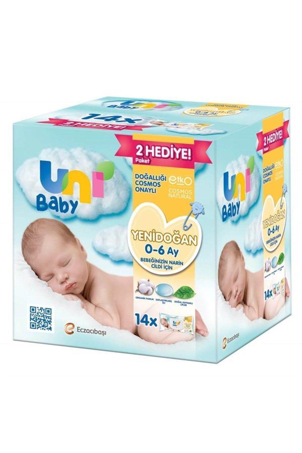 Uni Baby Yenidoğan Islak Mendil 40Lı 14 Adet - Image 1