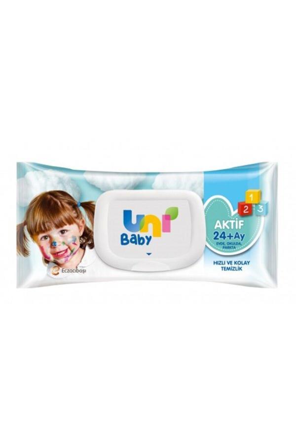 Uni Baby Aktif Bebek Islak Mendil 24+ Ay 52 Adet - Image 1