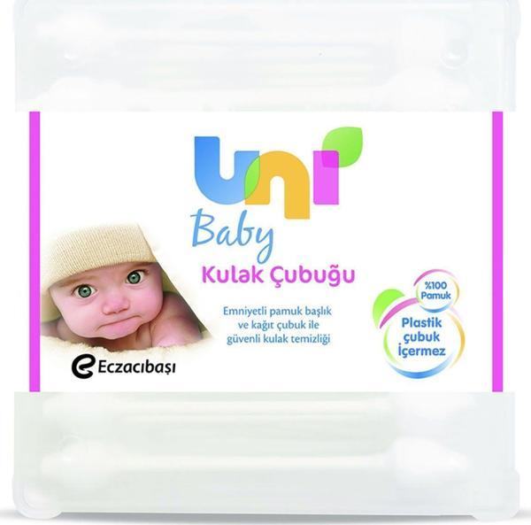 Uni Baby Kulak Temizleme Pamuğu 60'Lı - Image 1