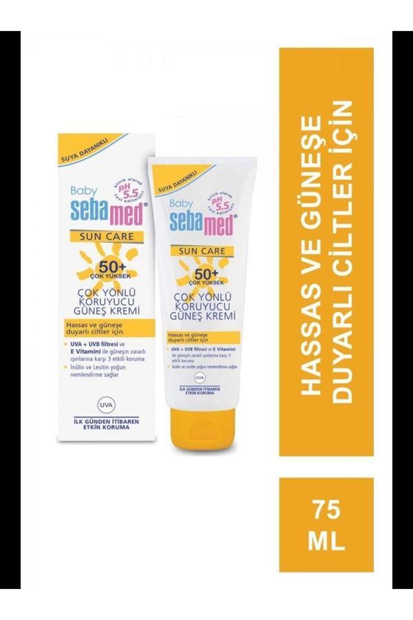 Sebamed Baby Sun Care Suya Dayanıklı Spf 50+ Çok Yönlü Koruyucu Bebek Güneş Kremi 75 Ml - Image 1