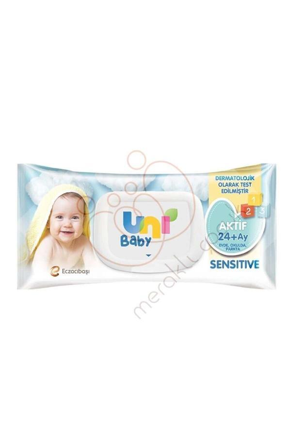 Uni Baby Aktif Sensitive Bebek Islak Mendil 24+ Ay 52 Adet - Image 1