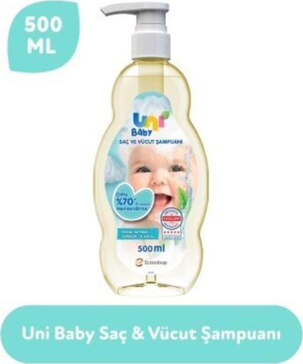 Uni Baby Saç Ve Vücut Şampuan 500 Ml - Image 1