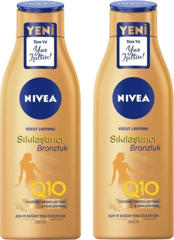 Nivea Q10 Sıkılaştırıcı & Bronzluk Vücut Losyonu 200 Ml X 2 Adet - Image 1