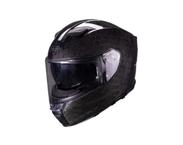 Pilot Stealth II SV Hexagon Carbon Kapalı Motosiklet Kaskı - Image 1