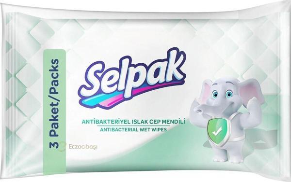 Selpak Antibakteriyel Islak Cep Mendili 3Lü 30 Yaprak - Image 1