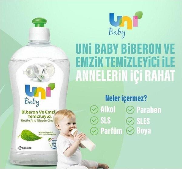 Uni Baby Biberon Ve Emzik Temizleyici 500 Ml - Image 1