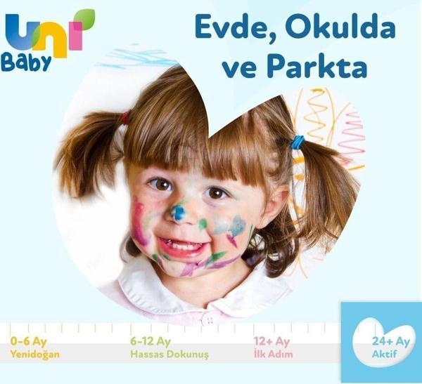 Uni Baby Aktif Oyna Öğren Islak Havlu Mendil 3Lü 156 Yaprak - Image 1