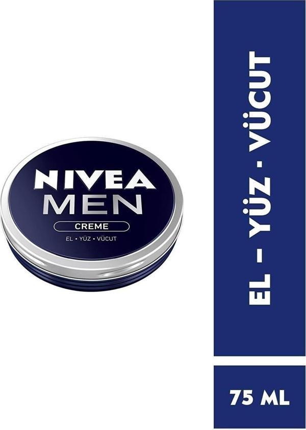 Nivea Men Creme Men'S Care Cream 75Ml Hand, Face And Body Moisturizer - Image 1