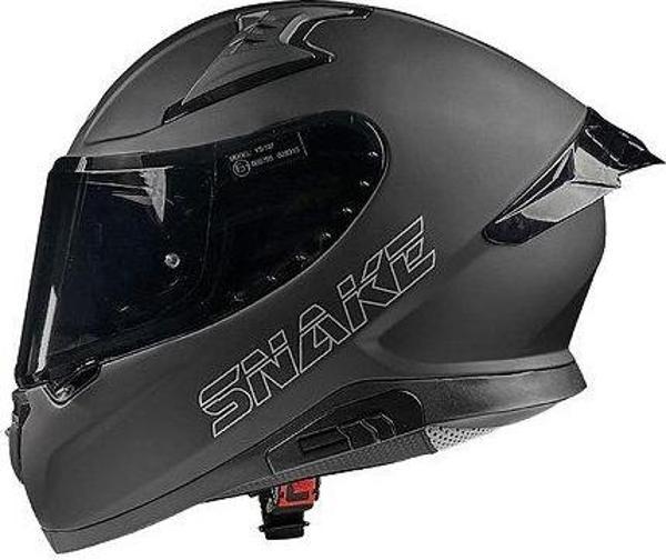 Pilot Snake SV Mat Siyah Kapalı Motosiklet Kaskı - Image 1