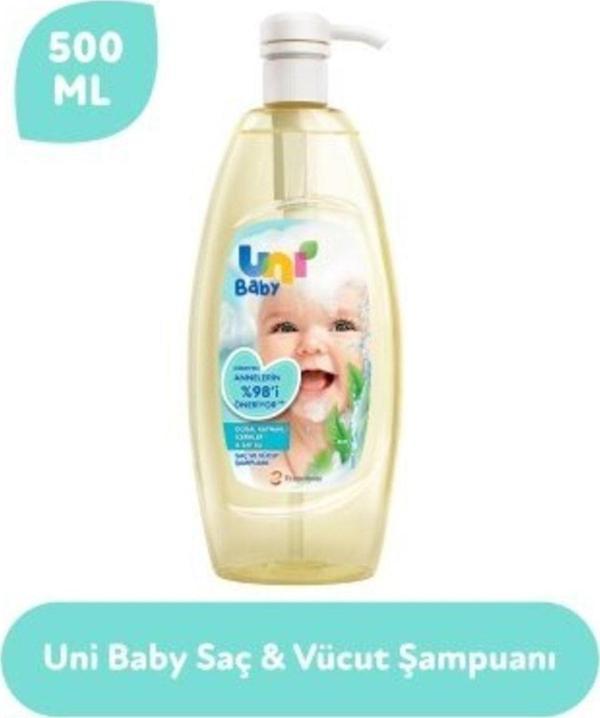 Uni Baby Saç Ve Vücut Şampuan 500 Ml - Image 1