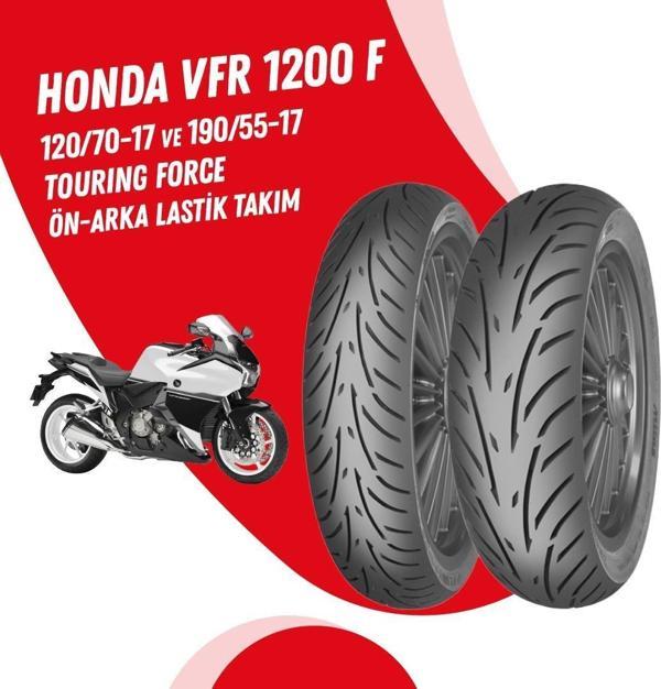 HONDA VFR 1200 F MİTAS TOURING FORCE SC LASTİK TAKIMI - Image 1