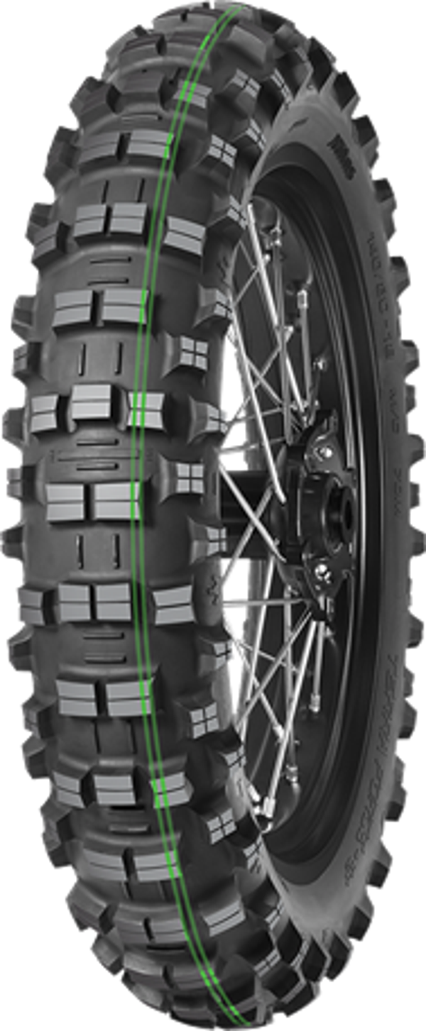 140/80-18 Mitas Terra Force-Ef 70M Super Soft Çift Yeşil Çizgi Arka Lastik - Image 1