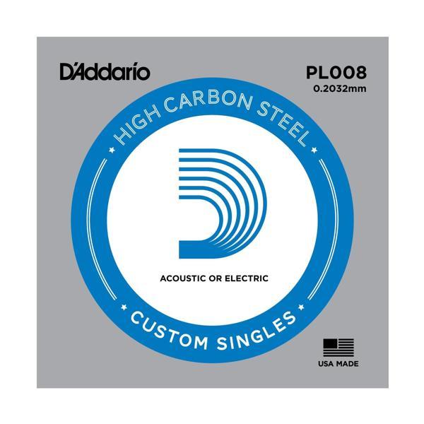 DADDARİO PL008 ELEKTRO VE AKUSTİK TEK TEL, E-(Mİ),HIGH CARBON ST - Image 1