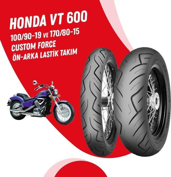 HONDA VT 600 MİTAS CUSTOM FORCE LASTİK TAKIMI - Image 1