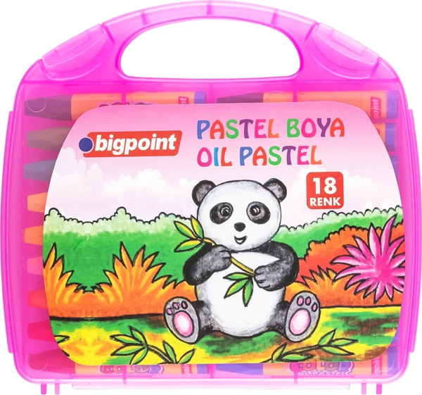 Bigpoint Pastel Boya 18 Renk - Pembe Çantalı - Image 1