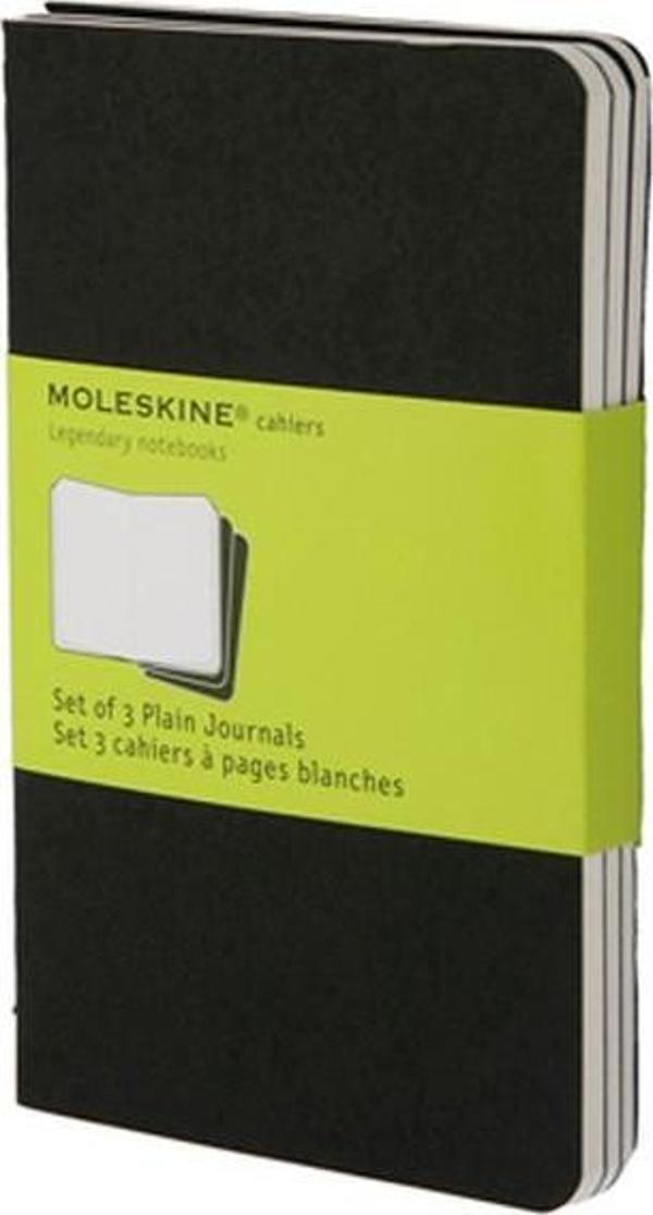 Moleskine Cahier Cep Boy 3'lü Düz Defter Siyah - Image 1