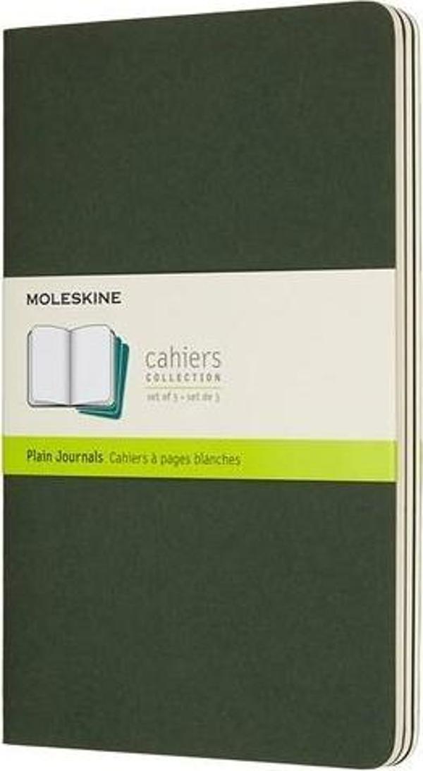 Moleskine Cahier Büyük Boy Düz Defter Yeşil - Image 1