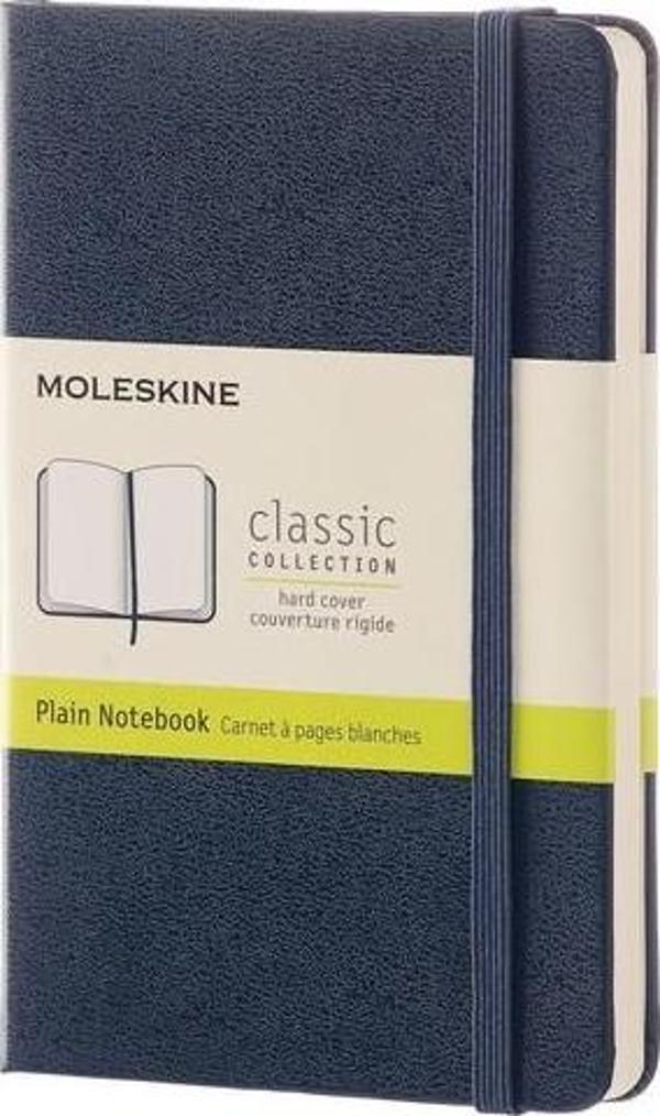 Moleskine Klasik Cep Boy Sert Kapak Düz Defter Lacivert - Image 1