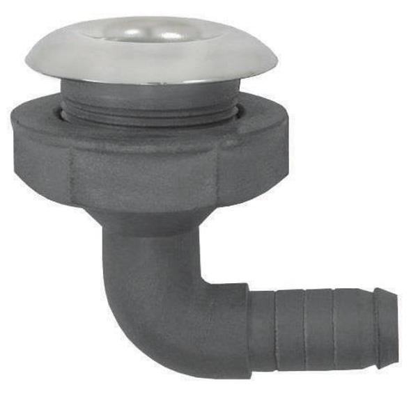 Krom Plastik Flanşlı Sintine Çıkış Dirseği 1" - Image 1