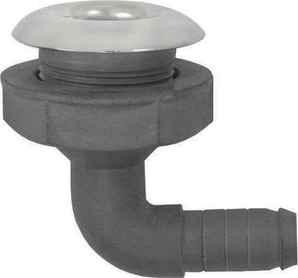 Krom Plastik Flanşlı Sintine Çıkış Dirseği 1" - Image 1