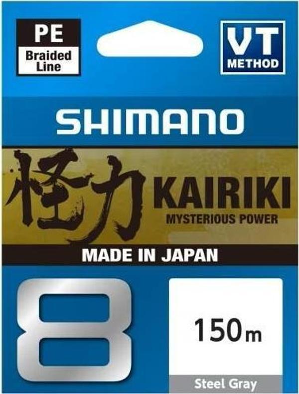 Shimano Kairiki 8 Steel Gray Misina150m  0.23mm - Image 1