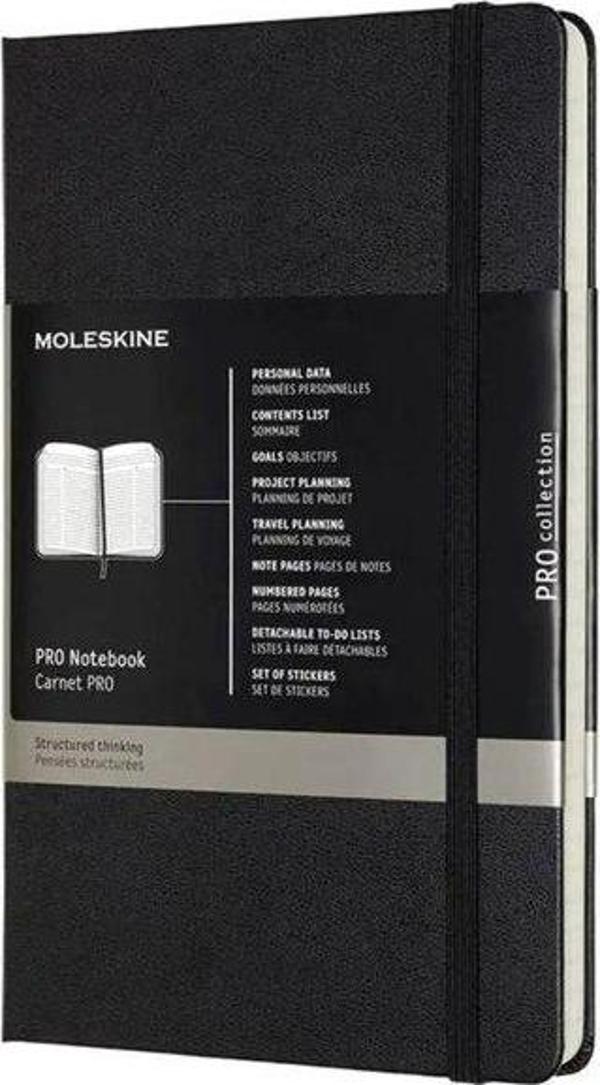 Moleskine Pro Defter Büyük Boy Sert Kapak Siyah - Image 1