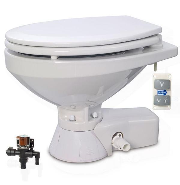 Jabsco 37045 Büyük Taş Elektrikli Sessiz Tuvalet Selenoid Beslemeli  24v - Image 1
