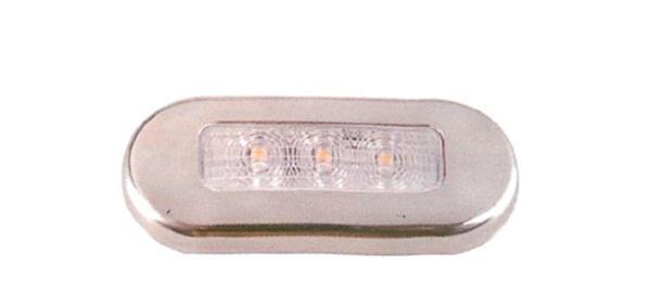 Easterner Krom Çerçeveli Led Merdiven Lambası  24v-Mavi - Image 1