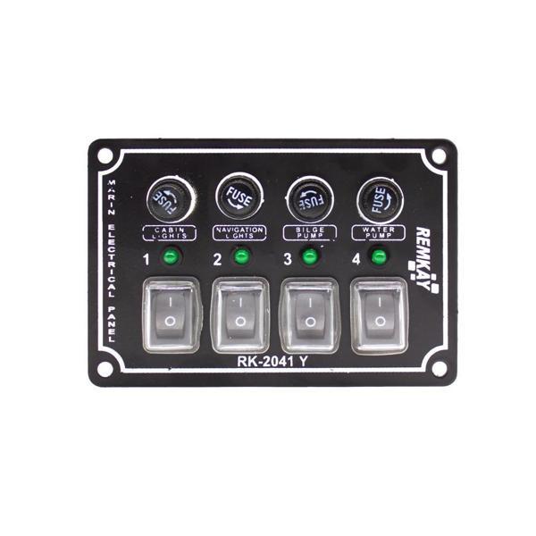 Remkay 12V İzoleli Yatay Switch Panel 5li - Image 1