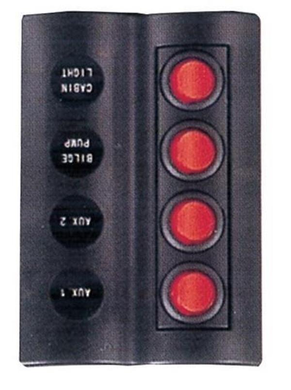 Bfy Switch Panel Otomatik Sigortalı Işıklı - A.S 4'lü - Image 1