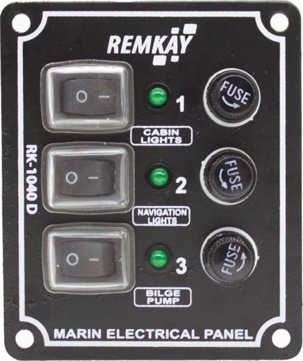 Remkay 12V İzoleli Dikey Switch Panel 10lu - Image 1