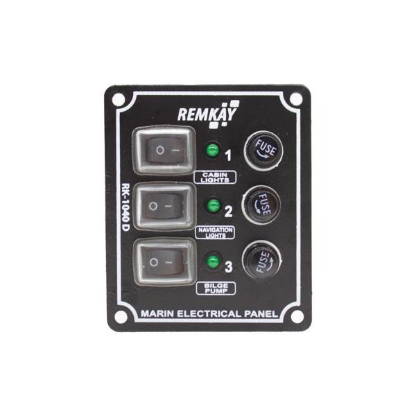 Remkay 12V İzoleli Dikey Switch Panel 12li - Image 1