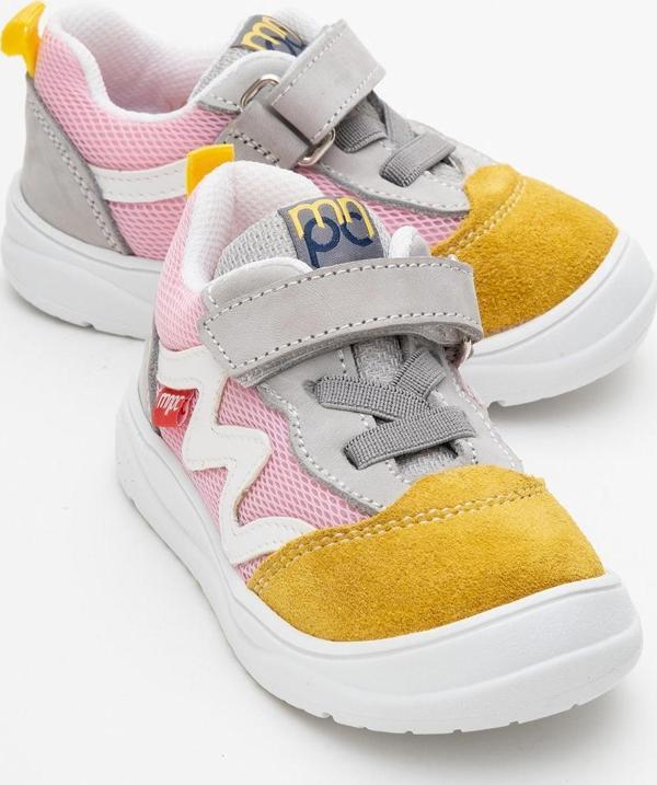 mnpc Unisex Çocuk Gri-Sarı Günlük Spor Ayakkabı - Image 1