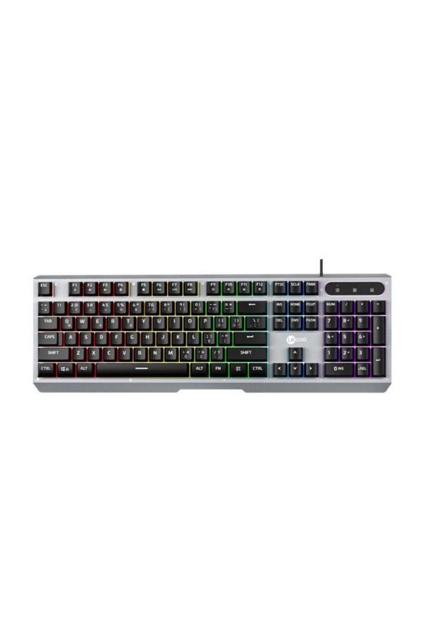 LECOO KB121 Q TRK Usb+Makro Tuşlu Mekanik Hisli Rainbow Efektli Gaming Klavye - Image 1