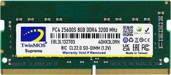 8 GB DDR4 3200MHZ TWINMOS NB MDD48GB3200N - Image 1