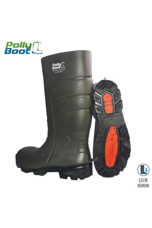 Pollyboot Vega 41 Numara Çelik Burunlu Çizme Poliüratan - Image 1