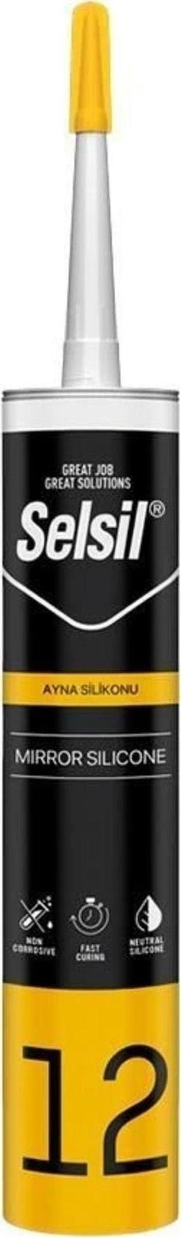 12 Ayna Silikonu Şeffaf 280 ml - Image 1