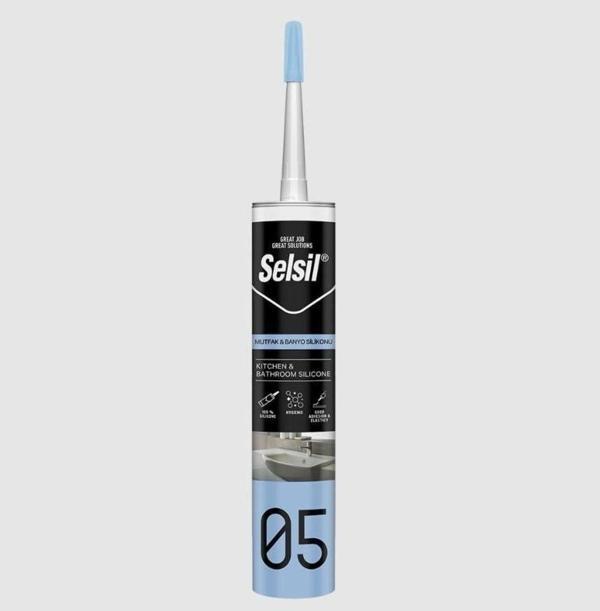 05 Mutfak Duşakabin Silikonu Beyaz 280 ml - Image 1