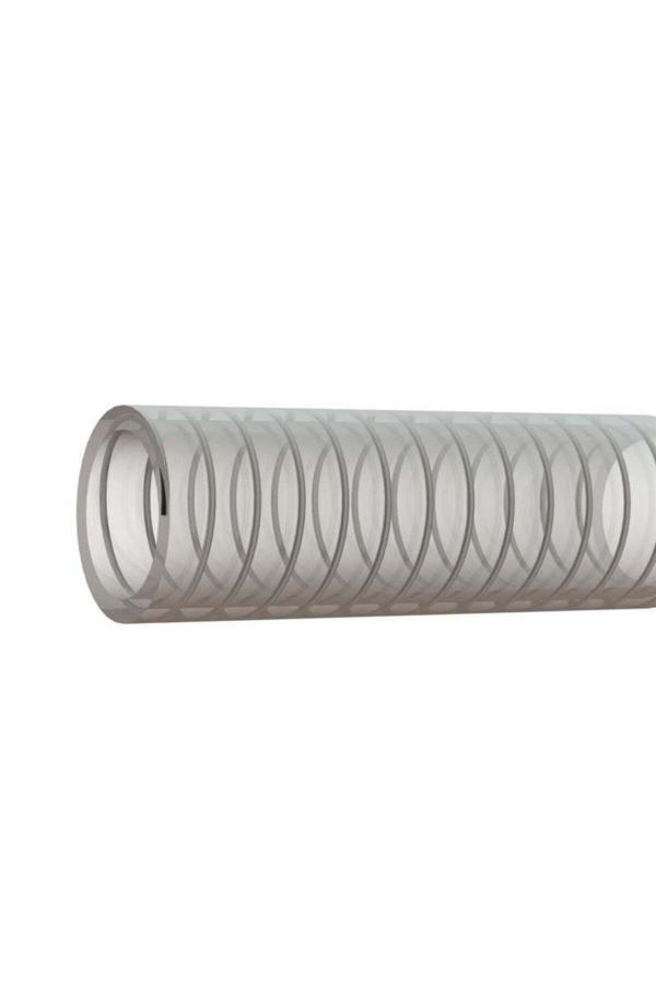 50 mm Şeffaf Çelik Telli Emiş Hortumu 2 Metre - Image 1