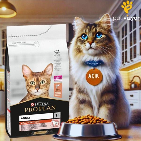 Pro Plan Yetişkin Somonlu Kedi Maması 1 Kg Açık - Image 1
