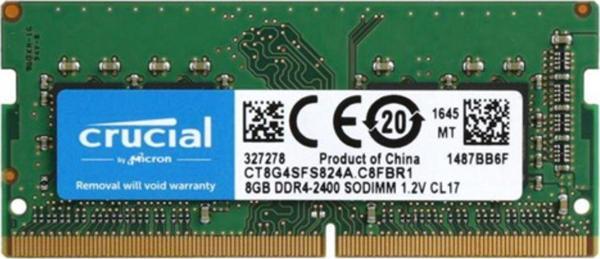 8GB DDR4 2400Mhz CL17 Notebook Ram CT8G4SFS824A - Image 1