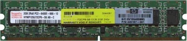 2GB 800Mhz DDR2 2Rx8 Server Ram HYMP125U72CP8-S6 PC2-6400E -666-12 - Image 1